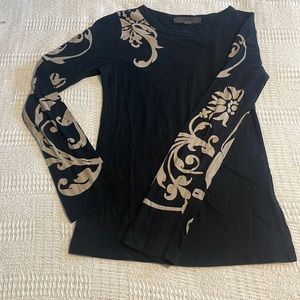 Forever 21 Long Sleeve Black Shirt with Beautiful arm detailing